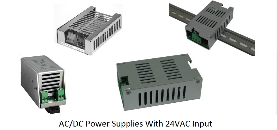 AC/DC Power Supplies with 24VAC Input