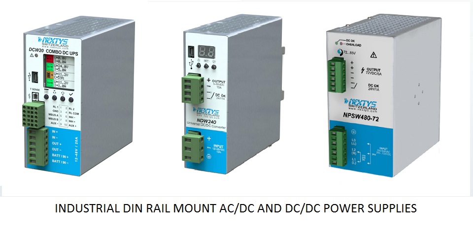 Din Rail Mount AC/DC Industrial Power Supplies