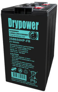 Drypower High Power Standby Long Life AGM 2V 650Ah C20 FR