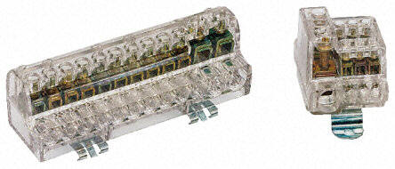 BB-DIN-26W-2x170A-24X16A  BUSBAR 26 Way 2X170A 24X16A