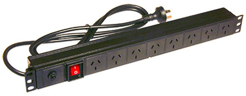 Rackmount Power Board - 19 inch - 1RU - 8 Sockets